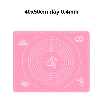 Thảm nhào bột silicone bạch kim làm bánh 60x40cm - THEA KITCHEN