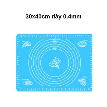 Thảm nhào bột silicone bạch kim làm bánh 60x40cm - THEA KITCHEN
