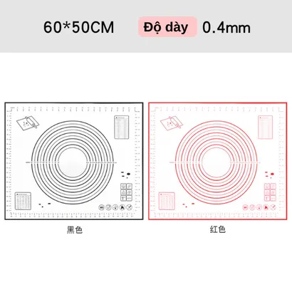 Thảm nhào bột silicone bạch kim làm bánh 60x40cm - THEA KITCHEN