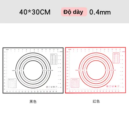 Thảm nhào bột silicone bạch kim làm bánh 60x40cm - THEA KITCHEN