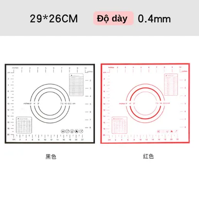 Thảm nhào bột silicone bạch kim làm bánh 60x40cm - THEA KITCHEN
