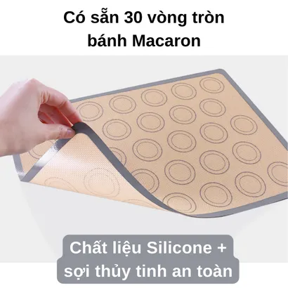 Thảm silicone nướng bánh chống dính chịu nhiệt cao - THEA KITCHEN