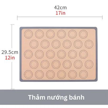 Thảm silicone nướng bánh chống dính chịu nhiệt cao - THEA KITCHEN