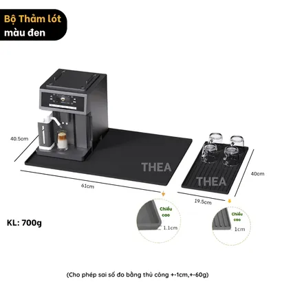 Thảm silicon trải bàn, thảm quầy bar pha chế silicon, tấm lót silicon cách nhiệt, pha chế, lót ly thoát nước - THEA