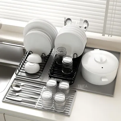 Thảm silicon trải bàn, thảm quầy bar pha chế silicon, tấm lót silicon cách nhiệt, pha chế, lót ly thoát nước - THEA