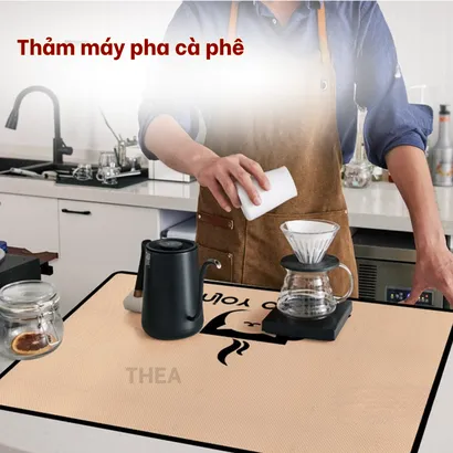 Thảm trải bàn bar pha chế, thảm silicone lót quầy bar pha chế, bàn cà phê, trà, bếp chịu nhiệt, chống thấm nước - THEA