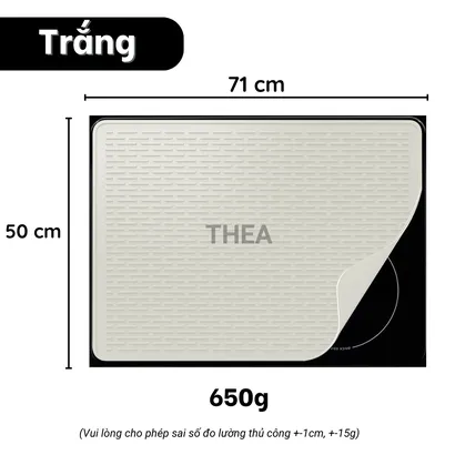 Thảm trải bếp 100% Silicone chịu nhiệt, tấm lót cách nhiệt chống nóng, miếng lót nồi, thảm lót quầy bar pha chế - THEA