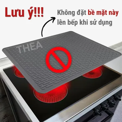 Thảm trải bếp 100% Silicone chịu nhiệt, tấm lót cách nhiệt chống nóng, miếng lót nồi, thảm lót quầy bar pha chế - THEA