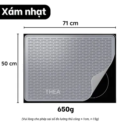 Thảm trải bếp 100% Silicone chịu nhiệt, tấm lót cách nhiệt chống nóng, miếng lót nồi, thảm lót quầy bar pha chế - THEA