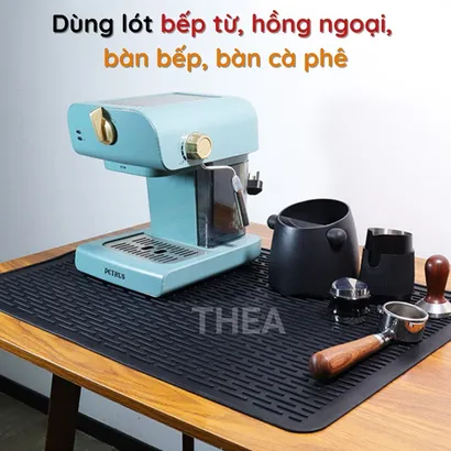 Thảm trải bếp 100% Silicone chịu nhiệt, tấm lót cách nhiệt chống nóng, miếng lót nồi, thảm lót quầy bar pha chế - THEA