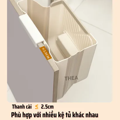 Thùng đựng rác treo treo tủ bếp, nhà vệ sinh, thùng rác nhựa gấp gọn không nắp mini treo cánh tủ bếp, nhà tắm - THEA