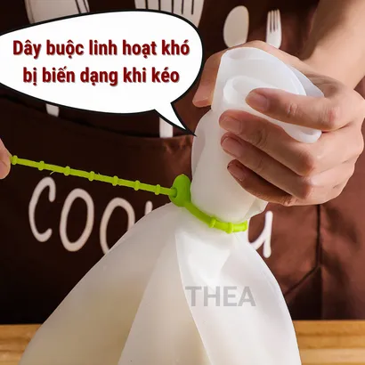 Túi silicon nhào bột, trộn bột làm bánh chống dính, túi đựng thực phẩm silicon - THEA