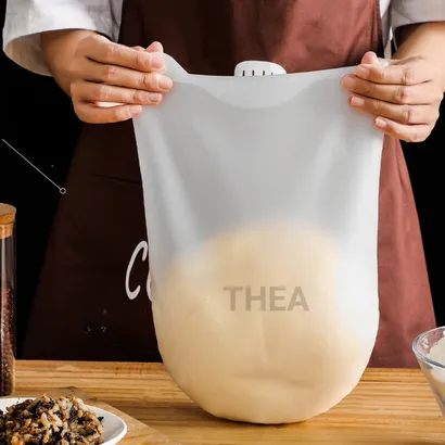 Túi silicon nhào bột, trộn bột làm bánh chống dính, túi đựng thực phẩm silicon - THEA
