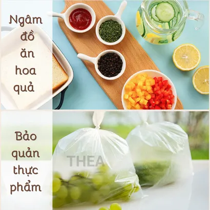 Túi silicon nhào bột, trộn bột làm bánh chống dính, túi đựng thực phẩm silicon - THEA
