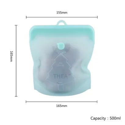 Túi silicone 100% dày đựng bảo quản thực phẩm,đồ ăn,hoa củ quả trái cây tủ lạnh cao cấp không mùi,kín, tái sử dụng- THEA