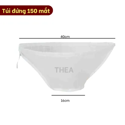 Túi vải lọc trà, sữa đậu nành, sữa hạt, lọc thực phẩm dạng đứng miệng rộng đa năng có dây rút - THEA