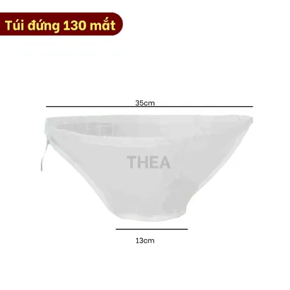 Túi vải lọc trà, sữa đậu nành, sữa hạt, lọc thực phẩm dạng đứng miệng rộng đa năng có dây rút - THEA