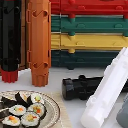 Khuôn làm cơm cuộn sushi, dụng cụ làm sushi kimbap nâng cấp mới cuộn lá rong biển cho bé kèm chiếu cuộn [sẵn hàng]– THEA
