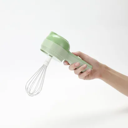 Máy xay thái lát hành tỏi ớt mini cầm tay đa năng 5 in 1 sạc điện - THEA