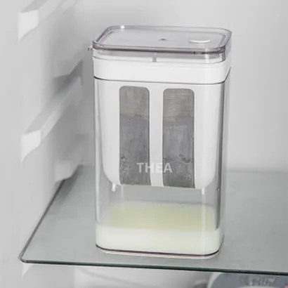 Bộ hộp dụng cụ lọc làm sữa chua Hy Lạp tách nước whey tại nhà với lưới lọc inox 304 cao cấp an toàn dễ làm, dễ vệ sinh – THEA