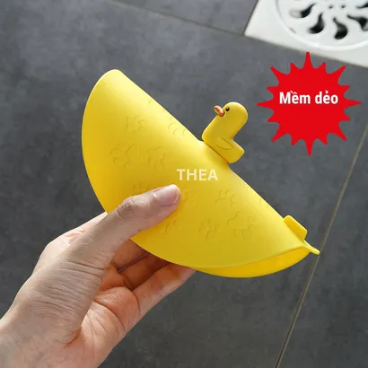 Nắp đậy silicone chặn mùi hôi cống thoát nước bồn rửa chén, miếng silicone chặn rác tóc cho cống nhà tắm, ban công -THEA