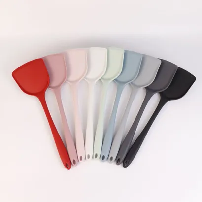 Xẻng silicone siêu dày [dài 33cm] chịu nhiệt chống dính nấu ăn, xẻng chiên xào lật thức ăn cán dài - THEA kitchen