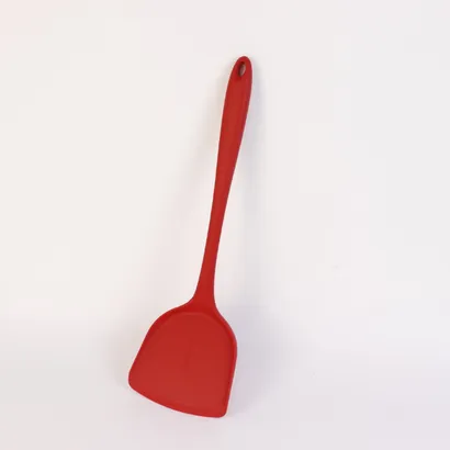 Xẻng silicone siêu dày [dài 33cm] chịu nhiệt chống dính nấu ăn, xẻng chiên xào lật thức ăn cán dài - THEA kitchen