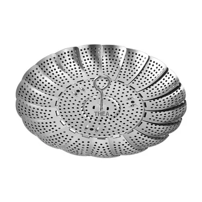 Xửng hấp inox, vỉ hấp, khay hấp inox 304 có chân hấp đa năng có lỗ thoát nước 3 chế độ đóng mở đa kích thước - THEA