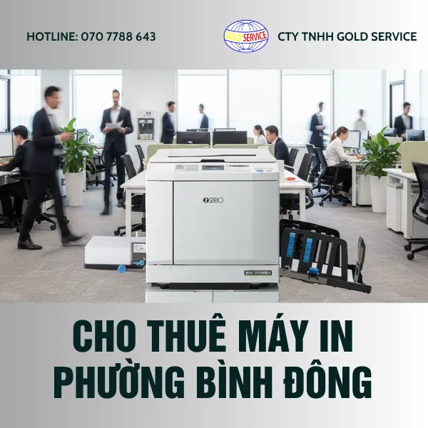 Dịch vụ cho thuê máy in tại Phường Bình Đông