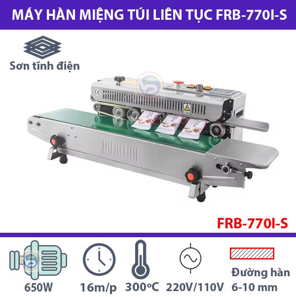 Máy hàn miệng túi liên tục FRB-770I Máy hàn miệng túi liên tục FRB-770I