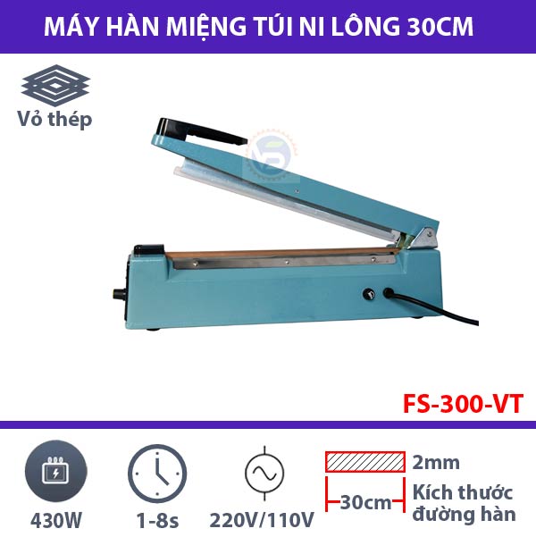 Máy hàn miệng túi ni lông FS-300-VT Máy hàn miệng túi ni lông FS-300-VT