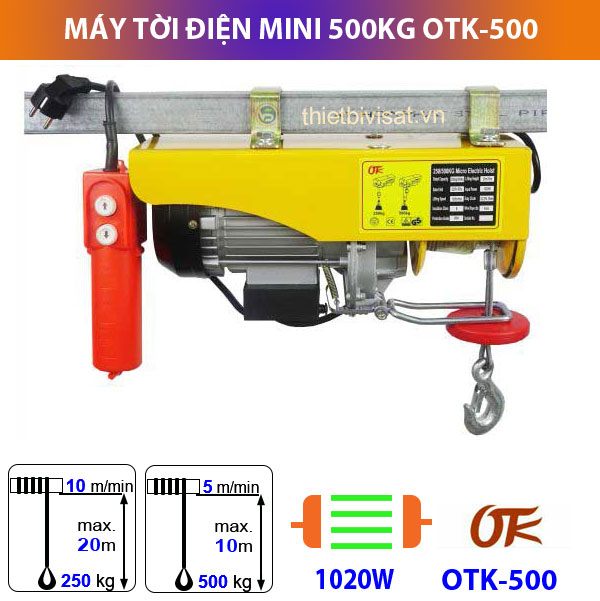 Tời điện mini 500kg OTK Tời điện mini 500kg OTK