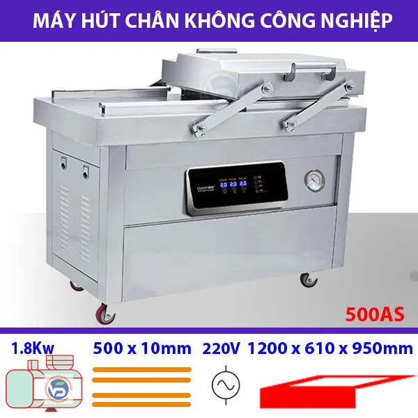Máy hút chân không công nghiệp 500AS chuyên gia đóng gói sản phẩm
