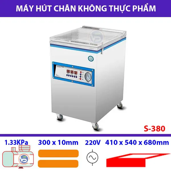 Máy hút chân không thực phẩm S380 - Buồng chứa lớn cho nhiều loại thực phẩm