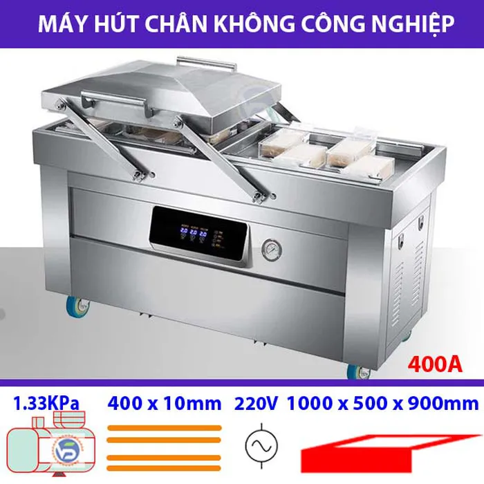 Máy hút chân không công nghiệp 400A - Hai khoang hút chân không