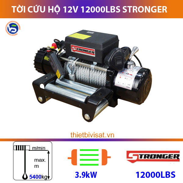 Tời cứu hộ 12v 12000LBS Tời cứu hộ 12v 12000LBS