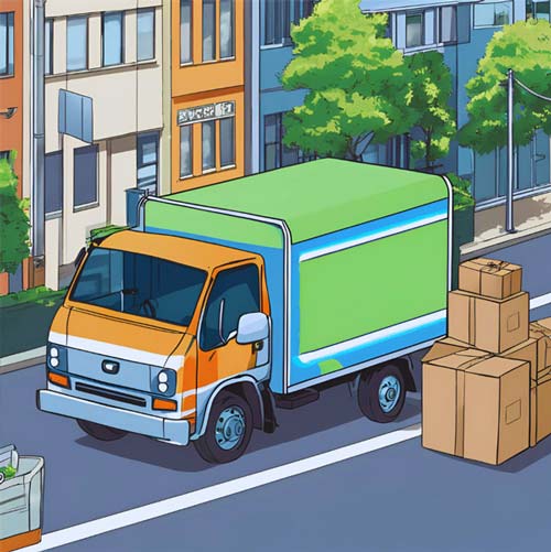 Vận chuyển hàng đến trung tâm bảo hành (Ảnh tạo bởi AI) Vận chuyển hàng đến trung tâm bảo hành (Ảnh tạo bởi AI)