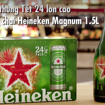Bia Heineken 1.5 lít hàng khuyến mãi nhập khẩu Hà Lan