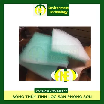 Bông thủy thinh lọc sàn phòng sơn