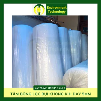 Tấm bông lọc bụi không khí dày 5mm