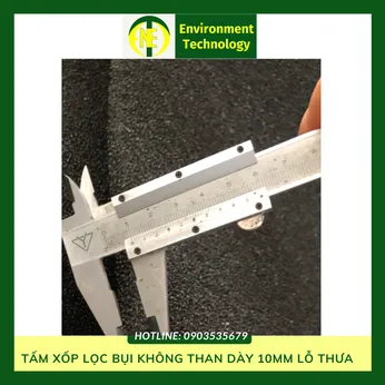 Tấm xốp lọc bụi không than dày 10mm lỗ thưa