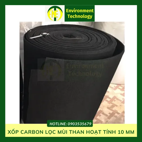 Xốp carbon lọc mùi than hoạt tính 10mm