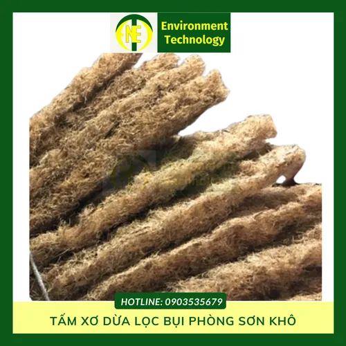 Tấm xơ dừa lọc bụi phòng sơn khô