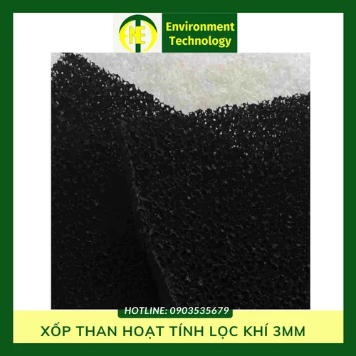 Xốp than hoạt tính lọc khí 3mm