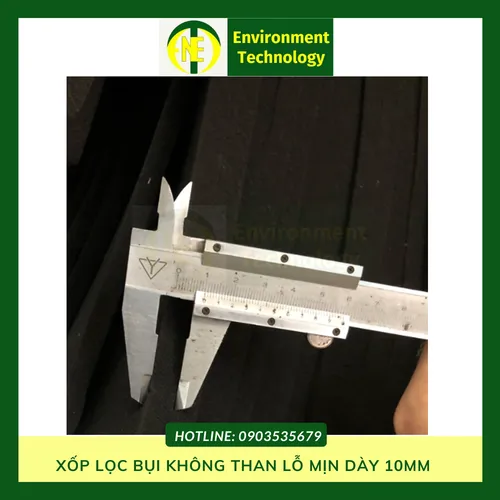 Xốp lọc bụi không than lỗ mịn dày 10mm