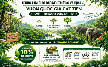THÁNG 9 XANH CÁT TIÊN – ƯU ĐÃI 10% DỊCH VỤ THAM QUAN