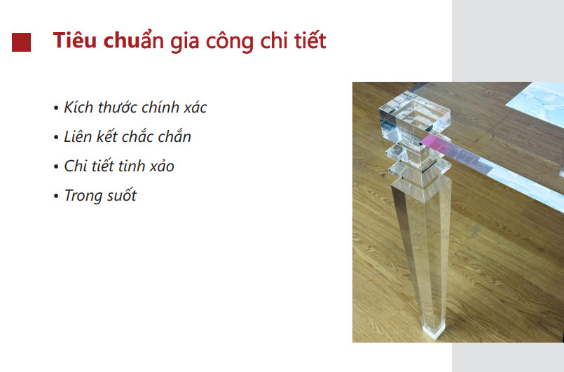 TIÊU CHUẨN GIA CÔNG CHI TIẾT