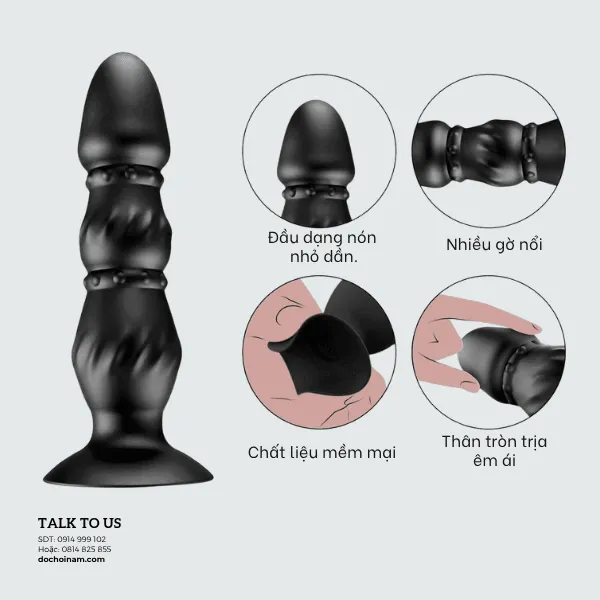 Máy massage tuyến tiền liệt rung điều khiển từ xa cm – Sextoy cho nam - [Quà tặng: Gel bôi trơn 200ml] 