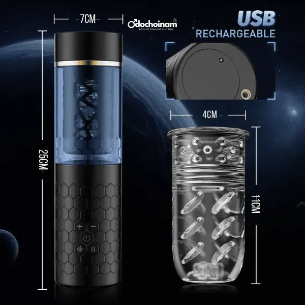 Cốc thủ dâm sục bú cu tự động cho nam cao cấp  -  [Quà tặng: Gel bôi trơn 200ml] 