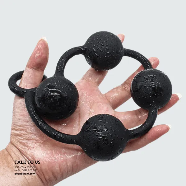 Chuỗi hạt fisting hậu môn 40cm, size vừa 3,5cm - Đồ chơi Fisting BDSM cho nam [Quà tặng: Gel bôi trơn 200ml]